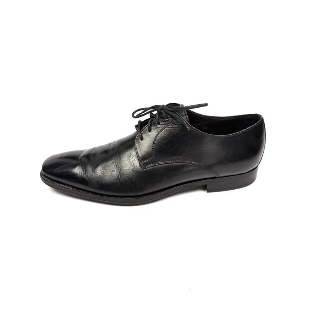To Boot New York Leather Men's Shoes Black Oxfords Men's Size 10 Cap Toe Italy